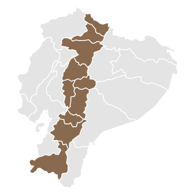 Mapa de la región Sierra